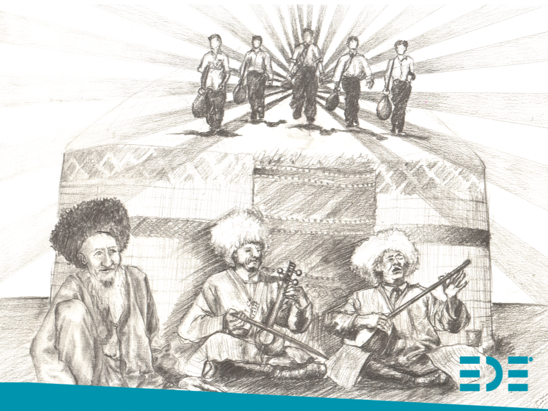 bir çay içiminde türkmenistan